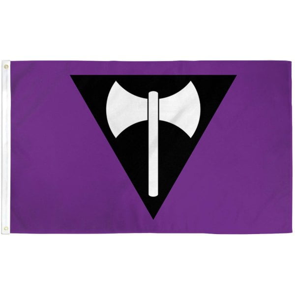 Lesbian Labrys Pride Flag QBurgh