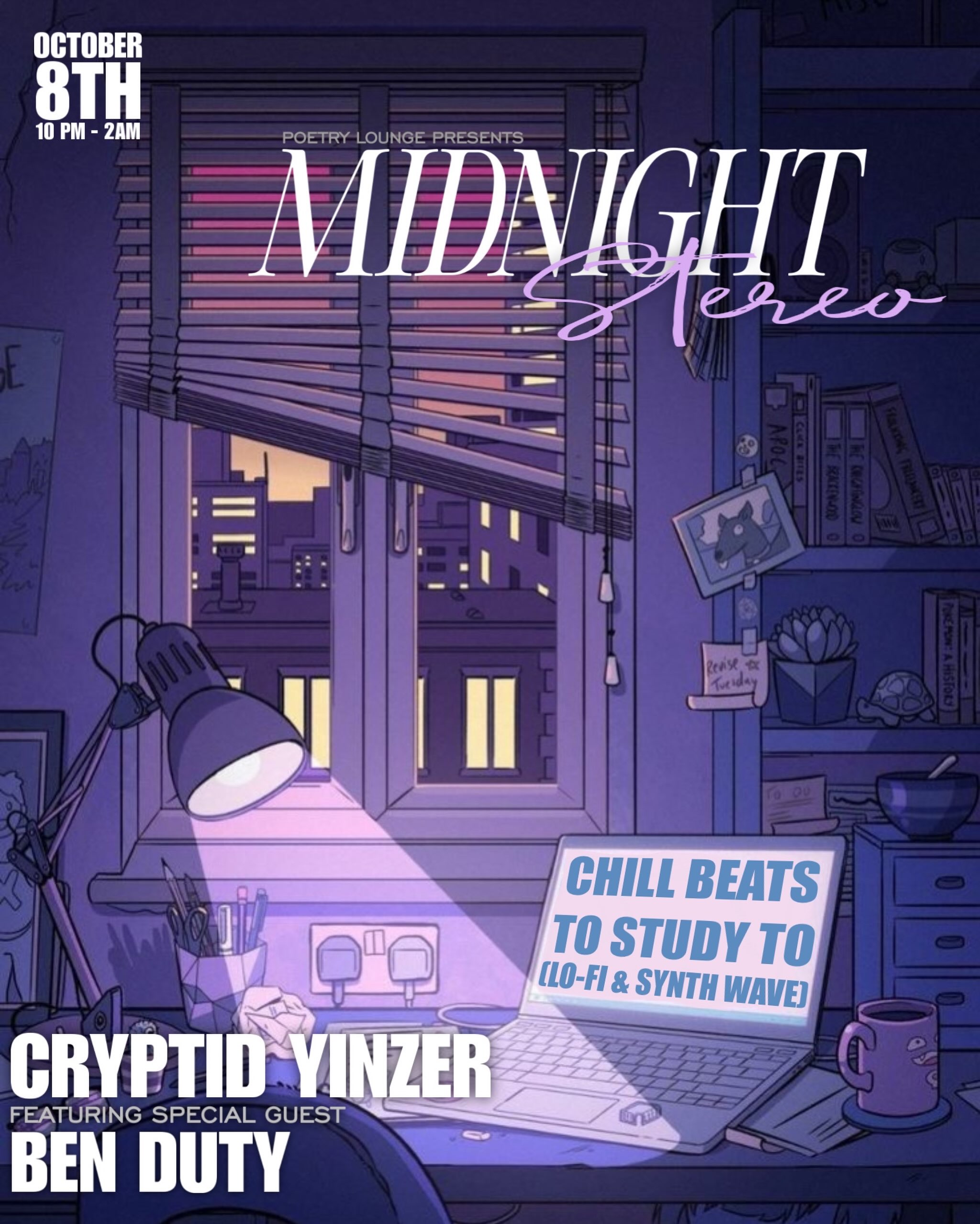 Midnight Stereo: Chill Beats to Study To - QBurgh