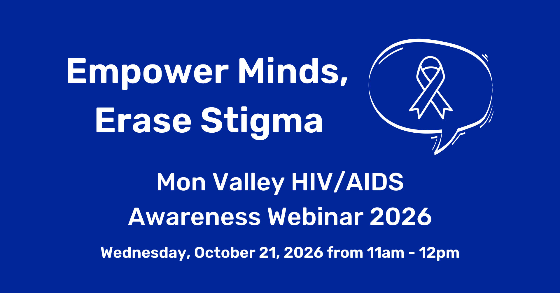 2026 Mon Valley HIV/AIDS Awareness Webinar