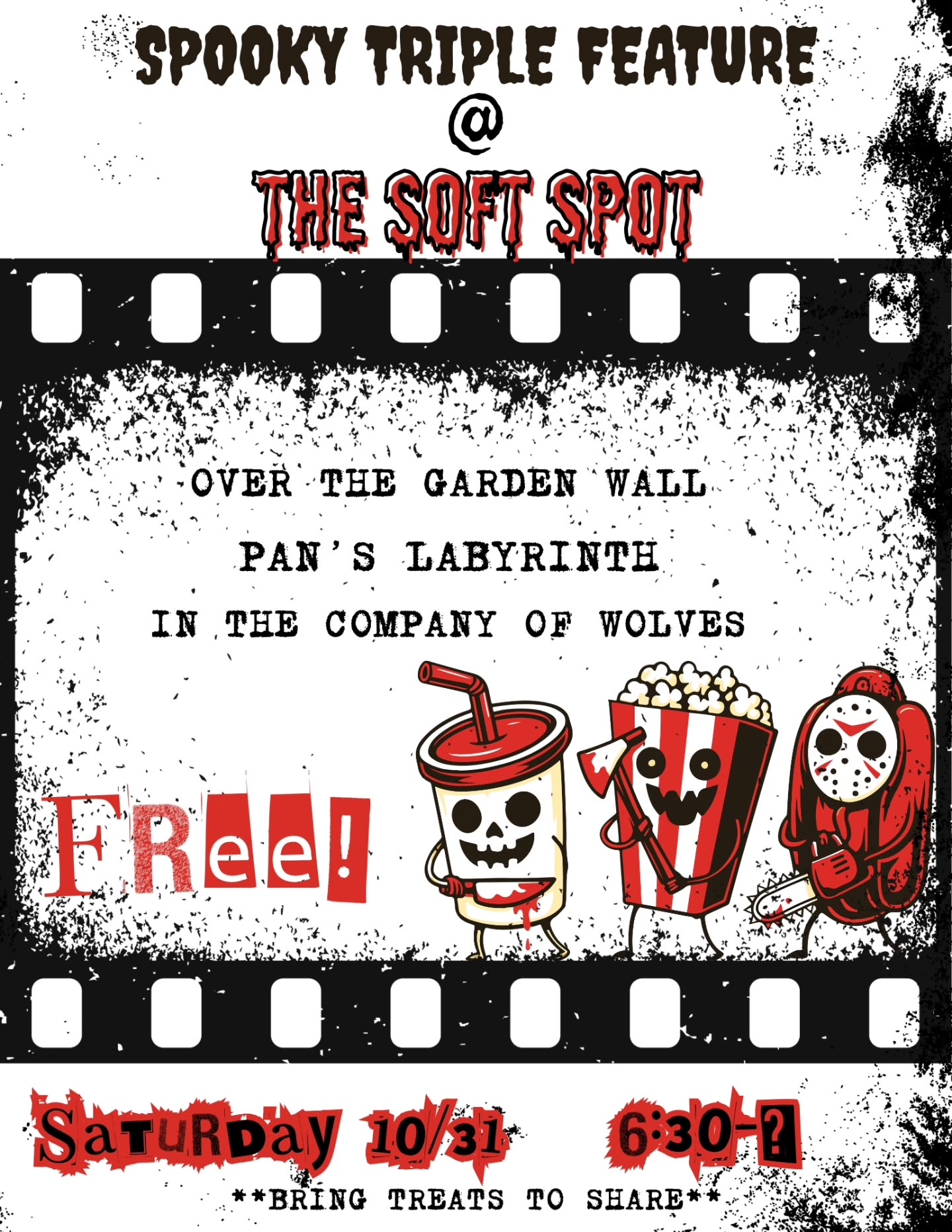 Spooky Triple Feature Halloween Hangout