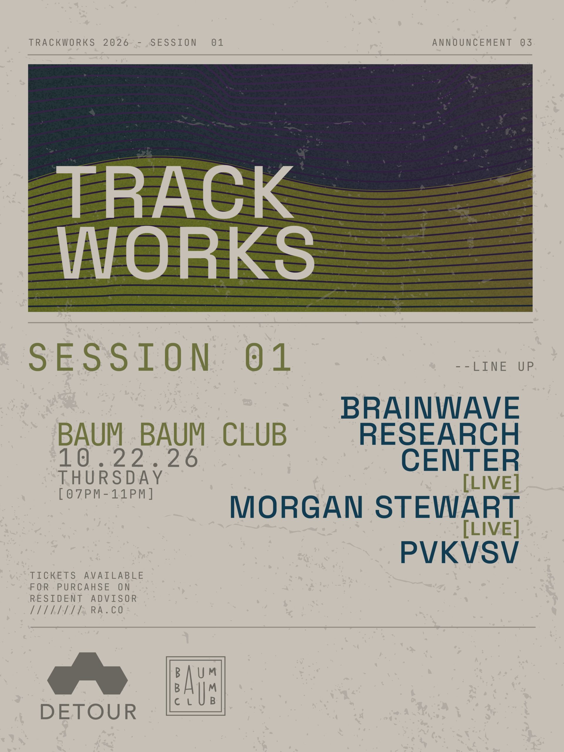 TRACKWORKS: Session 01 — Brainwave Research Center, Morgan Stewart, & pvkvsv